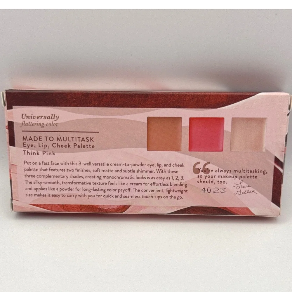 Laura Geller Made to Multitask Eye‎ Lip Cheek Palette Think Pink BNIB SEALED